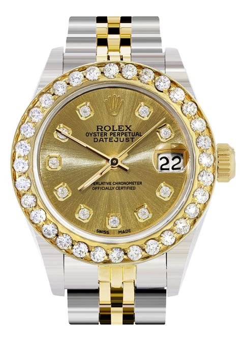 pre owned rolex rose gold with diamond bezel|rolex watch diamond bezel prices.